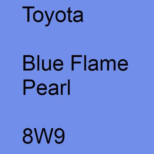 Toyota, Blue Flame Pearl, 8W9.